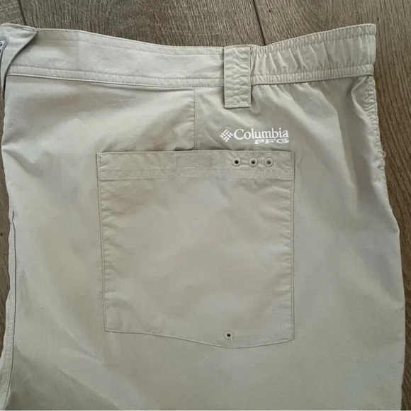 Men’s Plus Size Beige Convertible Omni Shade Moisture Wicking Nylon Pants 54x30 - Picture 7 of 10